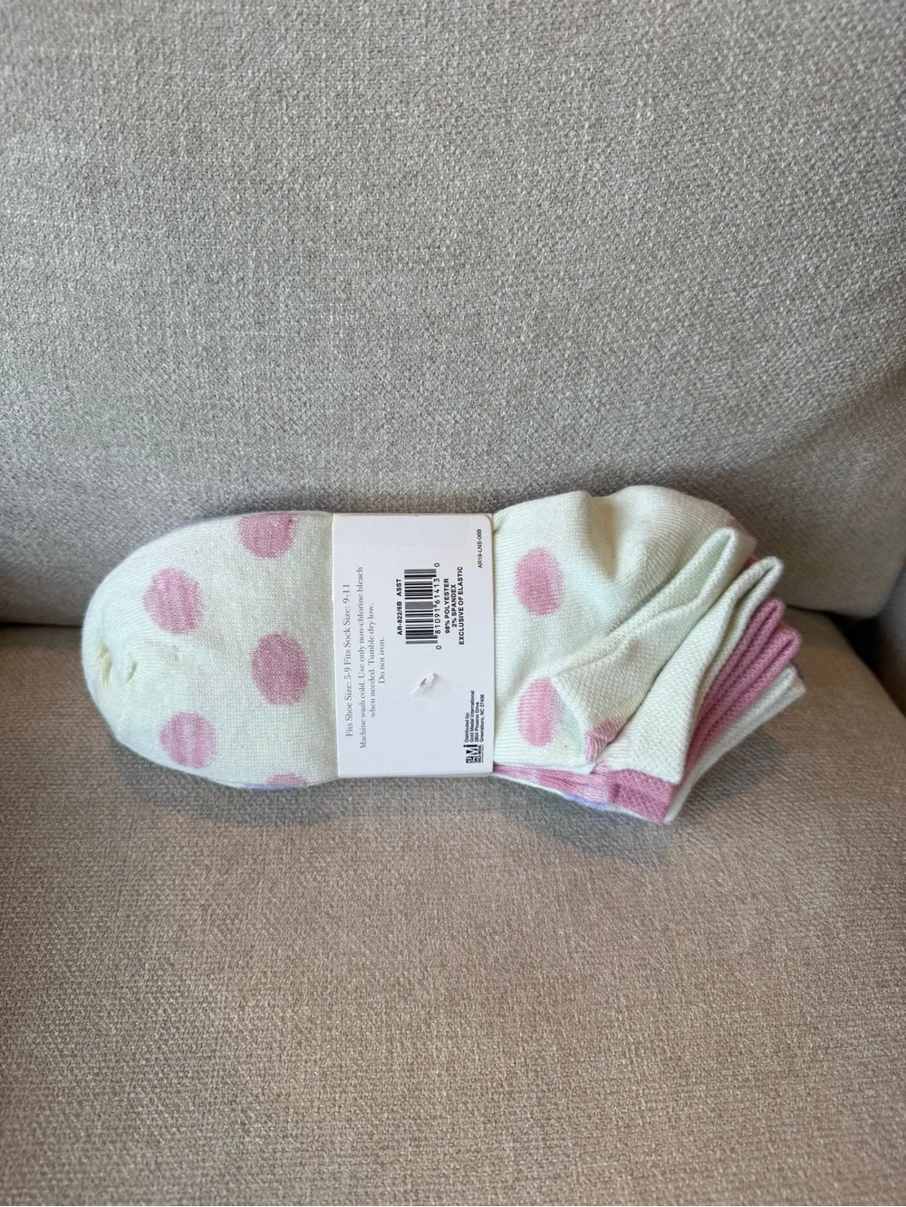 Alexa Rose No-Show Athletic Socks - Multi Color